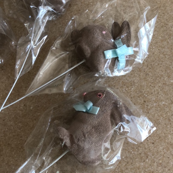 12. NWT Baby shower/ Easter bunny picks decorations - Picture 12 of 16